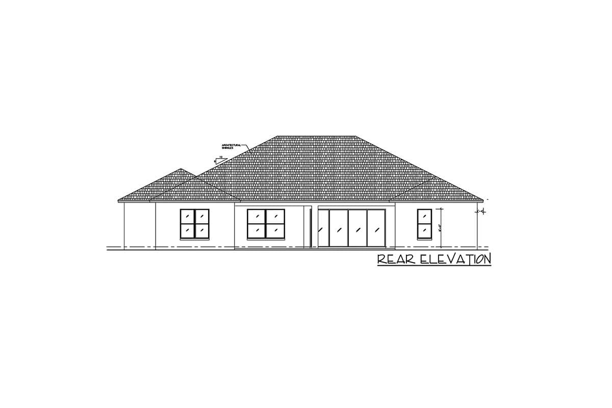 Plan 64328BT: Transitional One-Level House Plan Under 3300 Square Feet - Image #4 - European, Prairie, Southern, Transitional