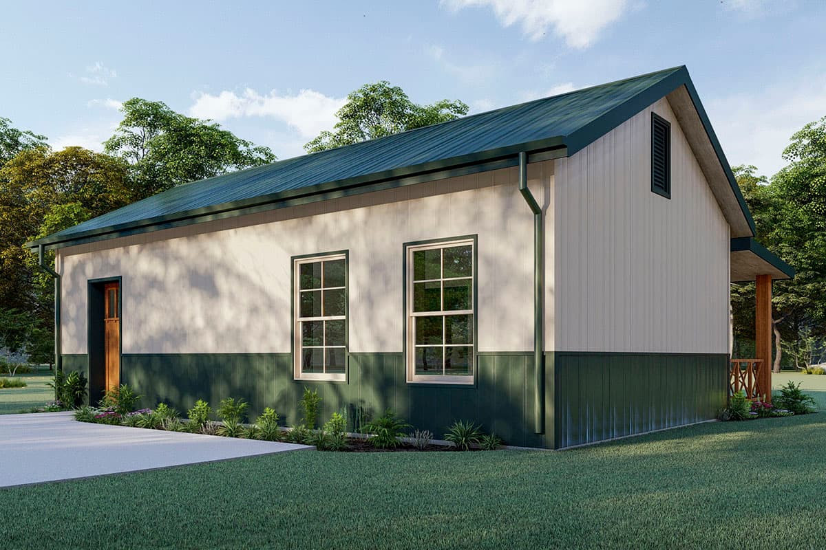 Plan 777033MTL: Tiny Home Plan with 560 Square Feet of Living Space - Image #4 - Country, Ranch, Rustic