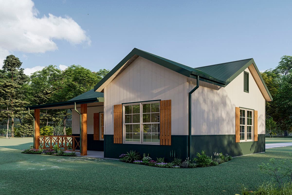 Plan 777033MTL: Tiny Home Plan with 560 Square Feet of Living Space - Image #8 - Country, Ranch, Rustic