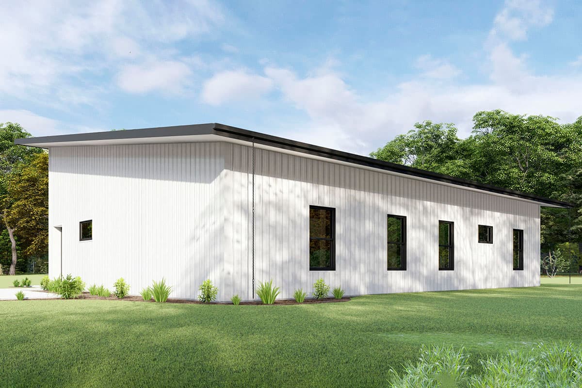 Plan 777039MTL: 1750 Square Foot 3 Bedroom Contemporary Barndominium-Style House Plan - Image #7 - Contemporary, Country, Mountain, Northwest, Rustic
