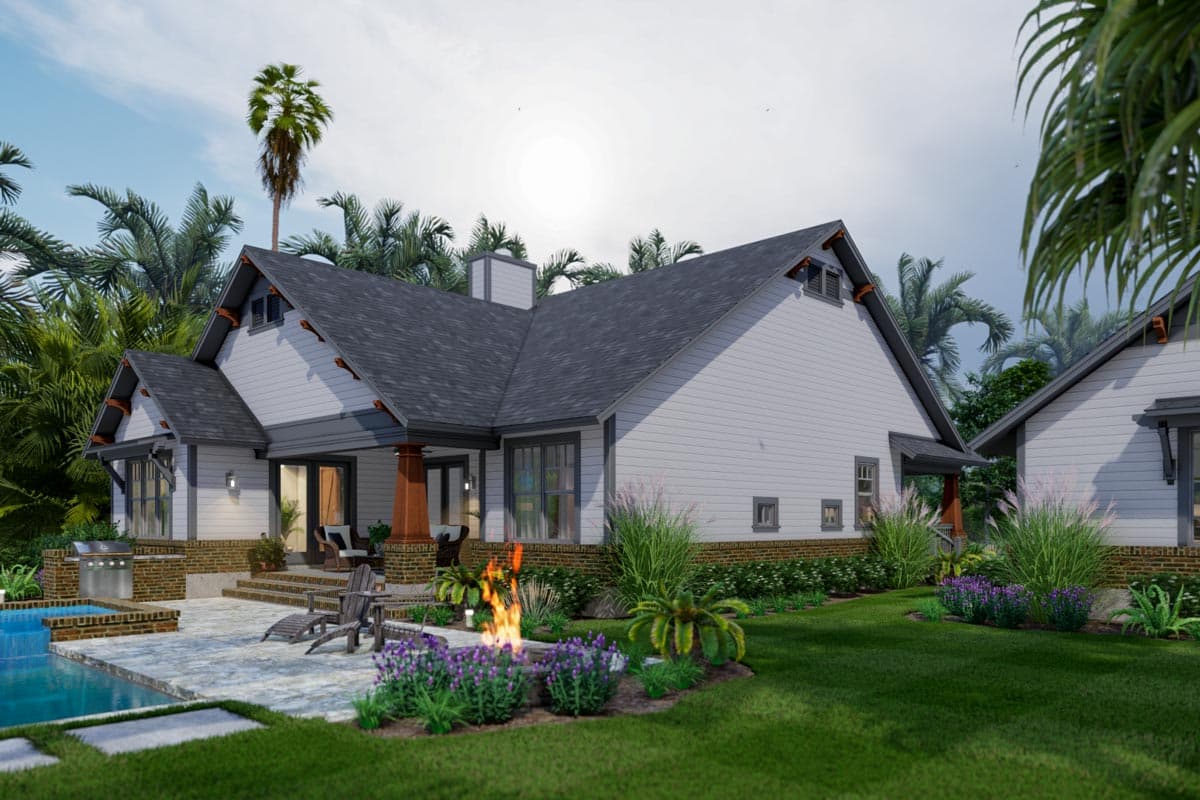 Plan 16926WG: 3-Bed Craftsman Cottage House Plan Under 2000 Square Feet - Image #5 - Cottage, Country, Craftsman, New American, Rustic, Traditional