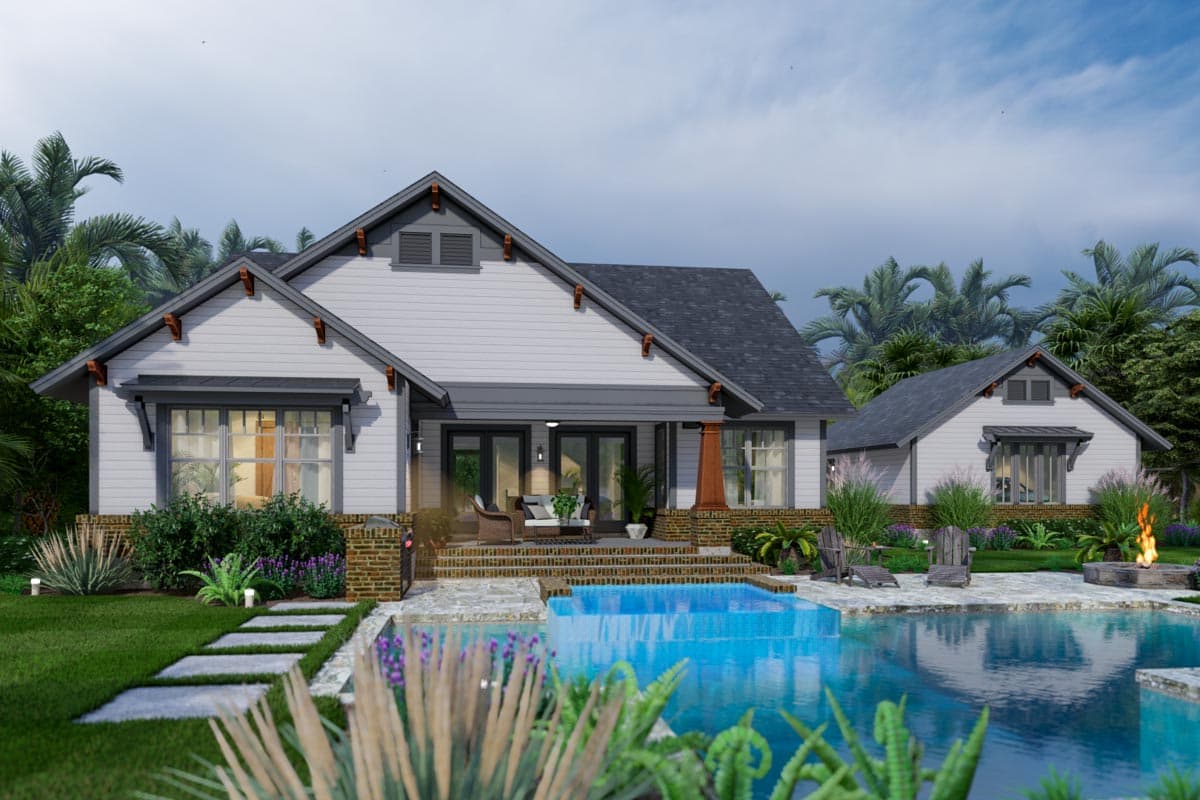 Plan 16926WG: 3-Bed Craftsman Cottage House Plan Under 2000 Square Feet - Image #7 - Cottage, Country, Craftsman, New American, Rustic, Traditional