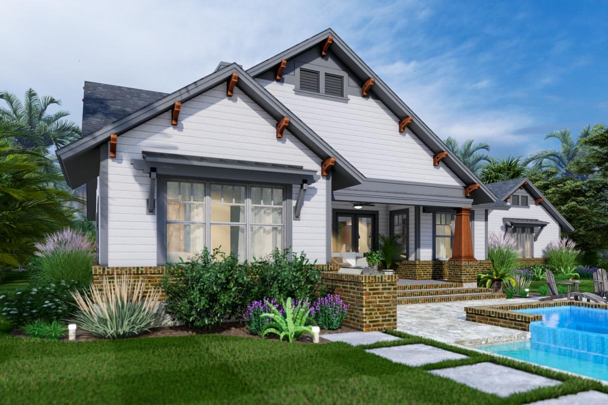 Plan 16926WG: 3-Bed Craftsman Cottage House Plan Under 2000 Square Feet - Image #8 - Cottage, Country, Craftsman, New American, Rustic, Traditional