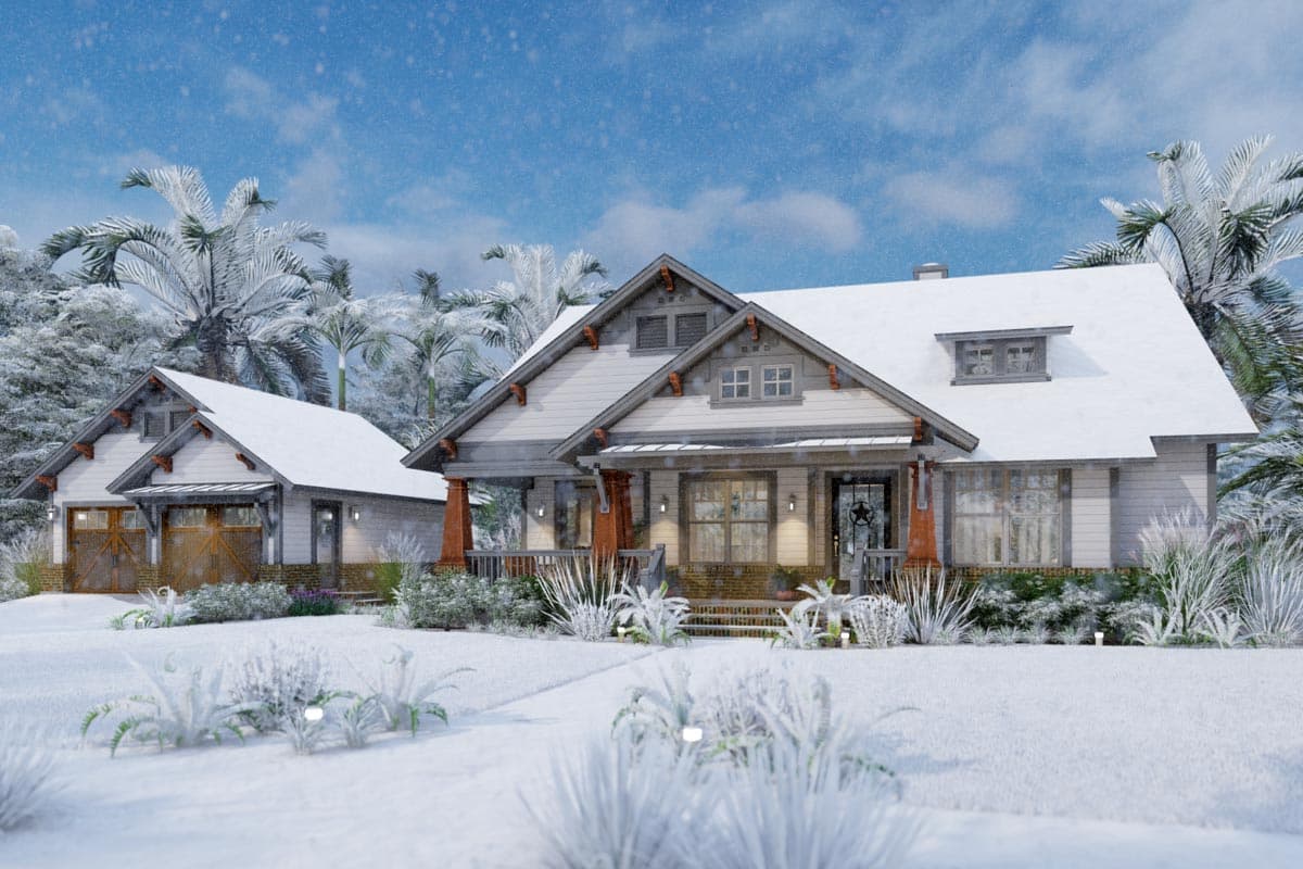 Plan 16926WG: 3-Bed Craftsman Cottage House Plan Under 2000 Square Feet - Image #10 - Cottage, Country, Craftsman, New American, Rustic, Traditional