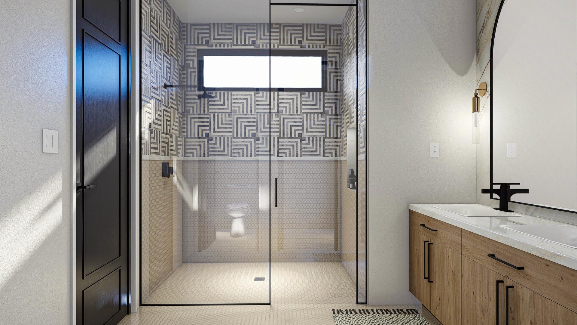 Plan 623172DJ: Mid-Century Modern Dogtrot House Plan with 4 Beds and 3 Baths - Image #22 - Contemporary, Mid Century Modern, Modern, Prairie