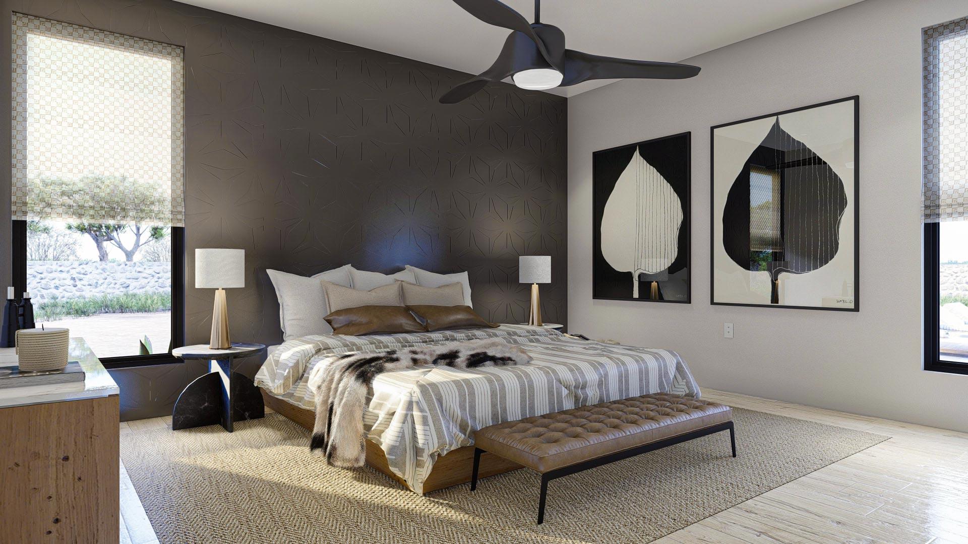 Plan 623172DJ: Mid-Century Modern Dogtrot House Plan with 4 Beds and 3 Baths - Image #23 - Contemporary, Mid Century Modern, Modern, Prairie