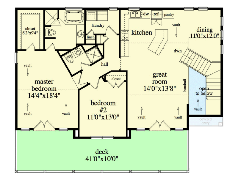 Plan 29906RL: Craftsman Carriage House Plan with 2-Bed Apartment - Floor Plan - 2nd Floor - Carriage, Country, Craftsman, Rustic