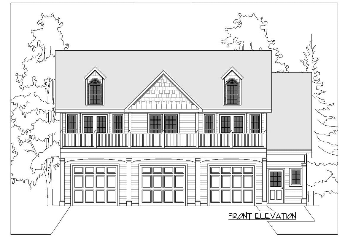 Plan 29906RL: Craftsman Carriage House Plan with 2-Bed Apartment - Image #6 - Carriage, Country, Craftsman, Rustic