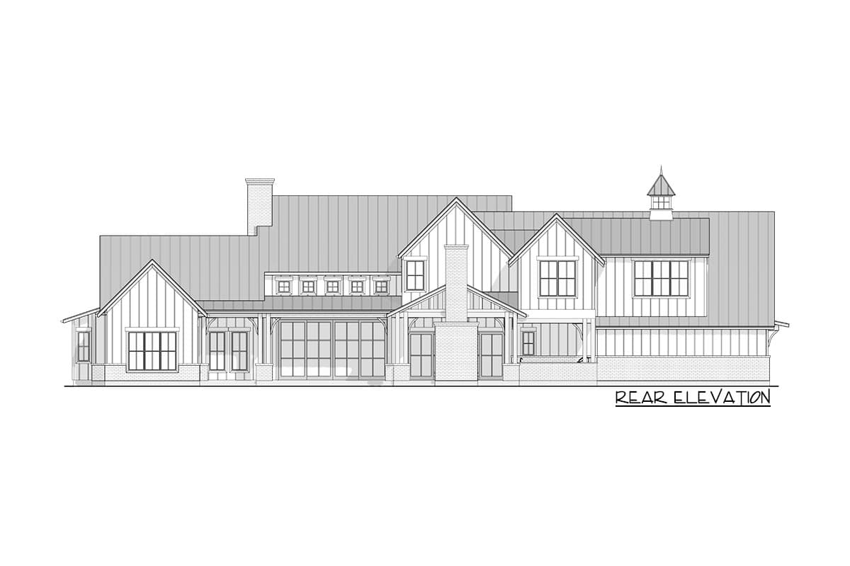 Plan 915057CHP: 4500 Square Foot Contemporary Texas-Style Farmhouse Plan with 4 Beds - Image #15 - Farmhouse, Hill Country, New American, Transitional
