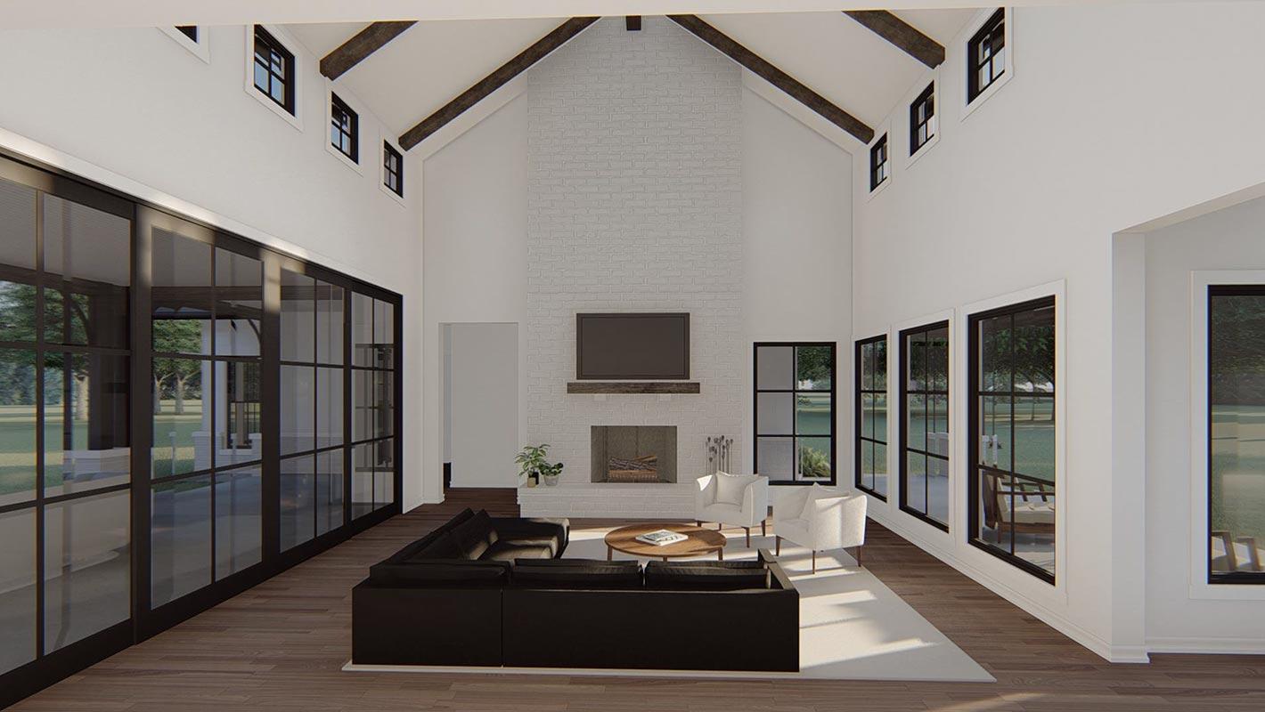 Plan 915057CHP: 4500 Square Foot Contemporary Texas-Style Farmhouse Plan with 4 Beds - Image #5 - Farmhouse, Hill Country, New American, Transitional