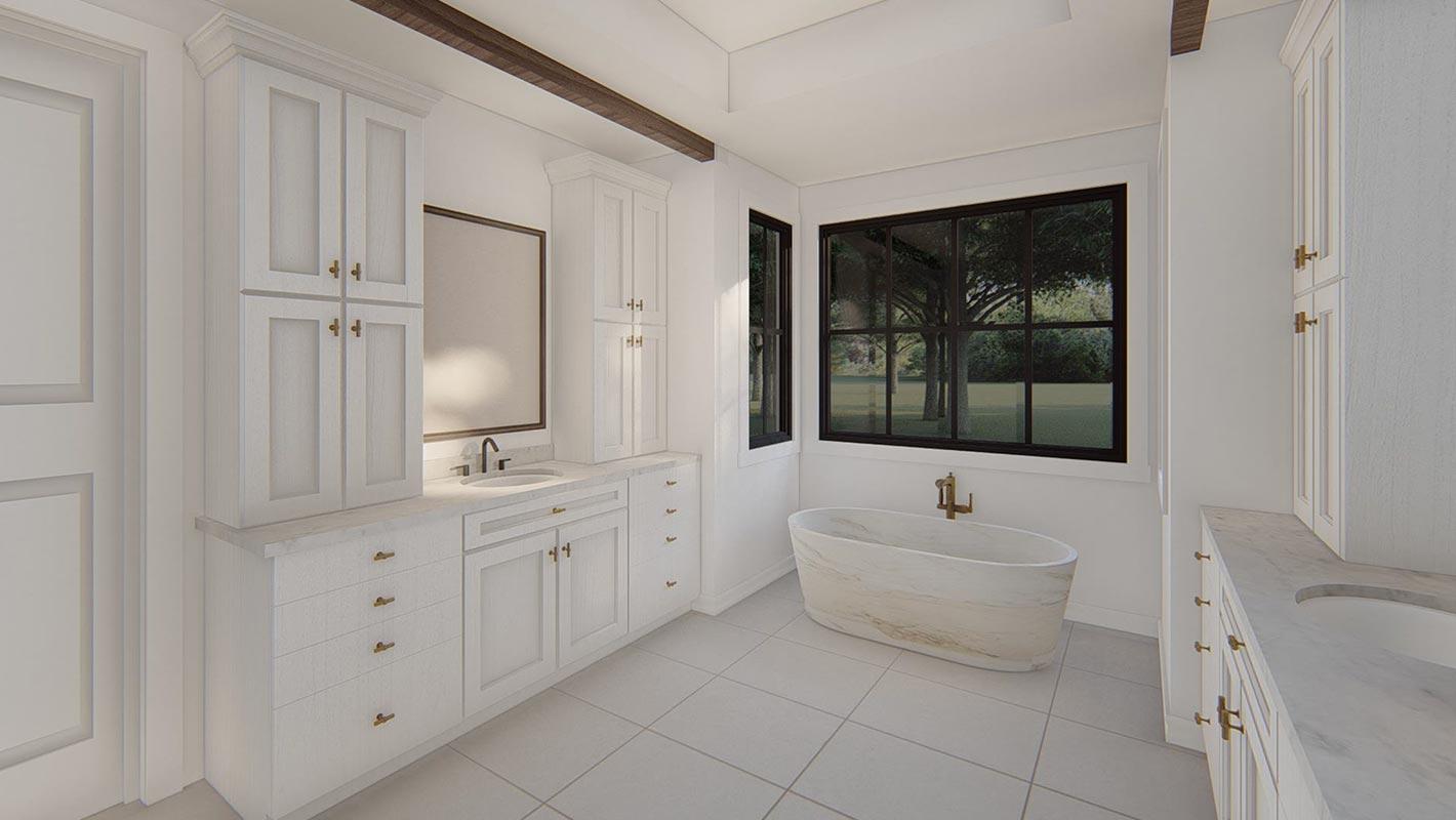 Plan 915057CHP: 4500 Square Foot Contemporary Texas-Style Farmhouse Plan with 4 Beds - Image #10 - Farmhouse, Hill Country, New American, Transitional