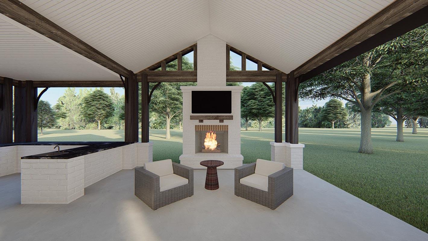 Plan 915057CHP: 4500 Square Foot Contemporary Texas-Style Farmhouse Plan with 4 Beds - Image #13 - Farmhouse, Hill Country, New American, Transitional