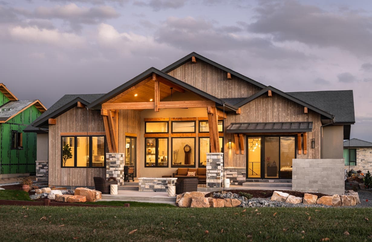 Plan 95183RW: 2600 Square Foot Contemporary Mountain House Plan with Lower Level Expansion - Image #5 - Contemporary, Craftsman, Mountain, Rustic