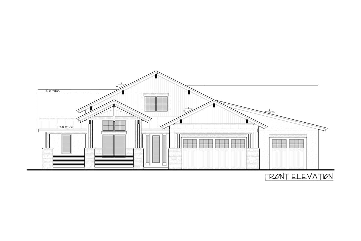 Plan 95183RW: 2600 Square Foot Contemporary Mountain House Plan with Lower Level Expansion - Image #27 - Contemporary, Craftsman, Mountain, Rustic