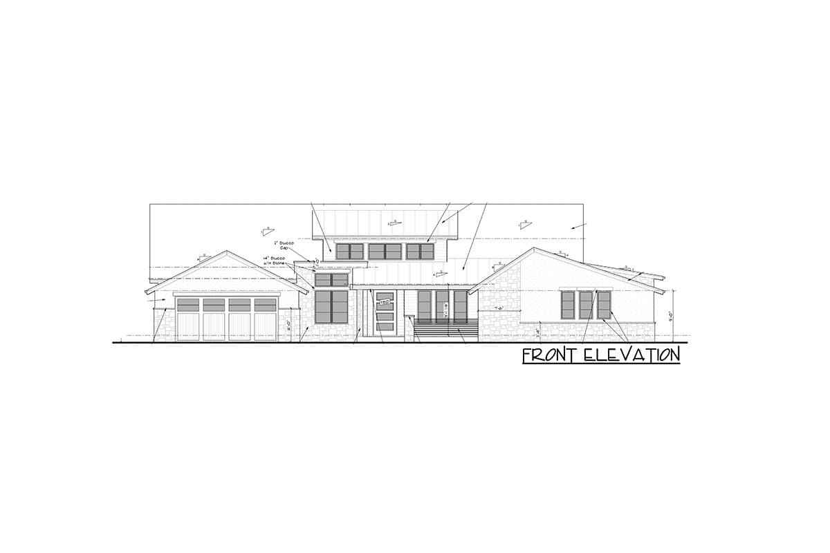 Plan 95184RW: Contemporary Mountain Craftsman Home Plan Under 3000 Square Feet with 4-Car Garage - Image #21 - Contemporary, Mountain, New American, Ranch, Rustic