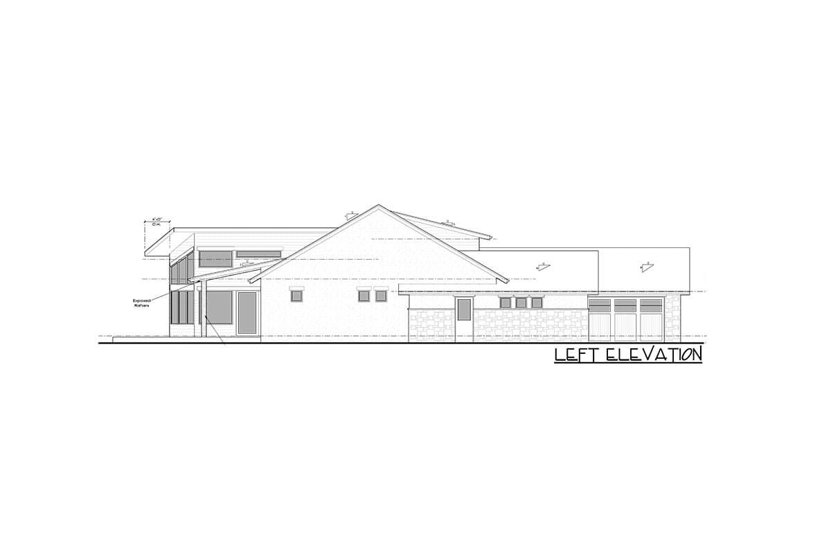 Plan 95184RW: Contemporary Mountain Craftsman Home Plan Under 3000 Square Feet with 4-Car Garage - Image #22 - Contemporary, Mountain, New American, Ranch, Rustic