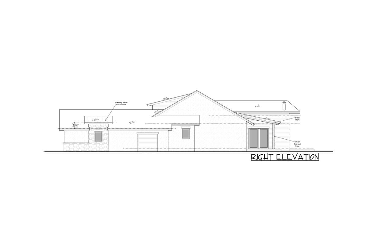 Plan 95184RW: Contemporary Mountain Craftsman Home Plan Under 3000 Square Feet with 4-Car Garage - Image #24 - Contemporary, Mountain, New American, Ranch, Rustic