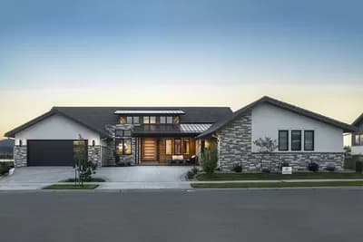 Contemporary Mountain Craftsman Home Plan Under 3000 Square Feet with 4-Car Garage