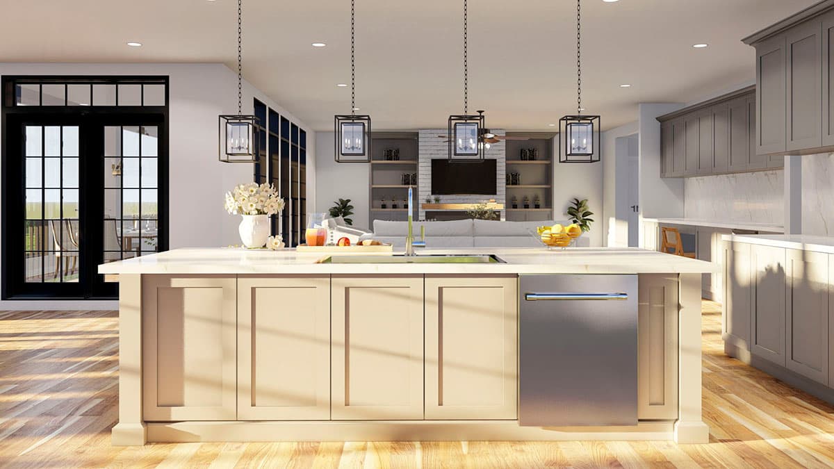 Plan 70838MK: 4-Bed Traditional Home Plan with Painted Brick Exterior and Lower Level Expansion - 3768 Sq Ft - Image #11 - Traditional, Transitional