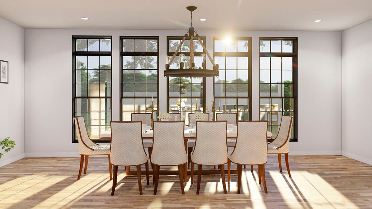 Plan 70838MK: 4-Bed Traditional Home Plan with Painted Brick Exterior and Lower Level Expansion - 3768 Sq Ft - Image #12 - Traditional, Transitional