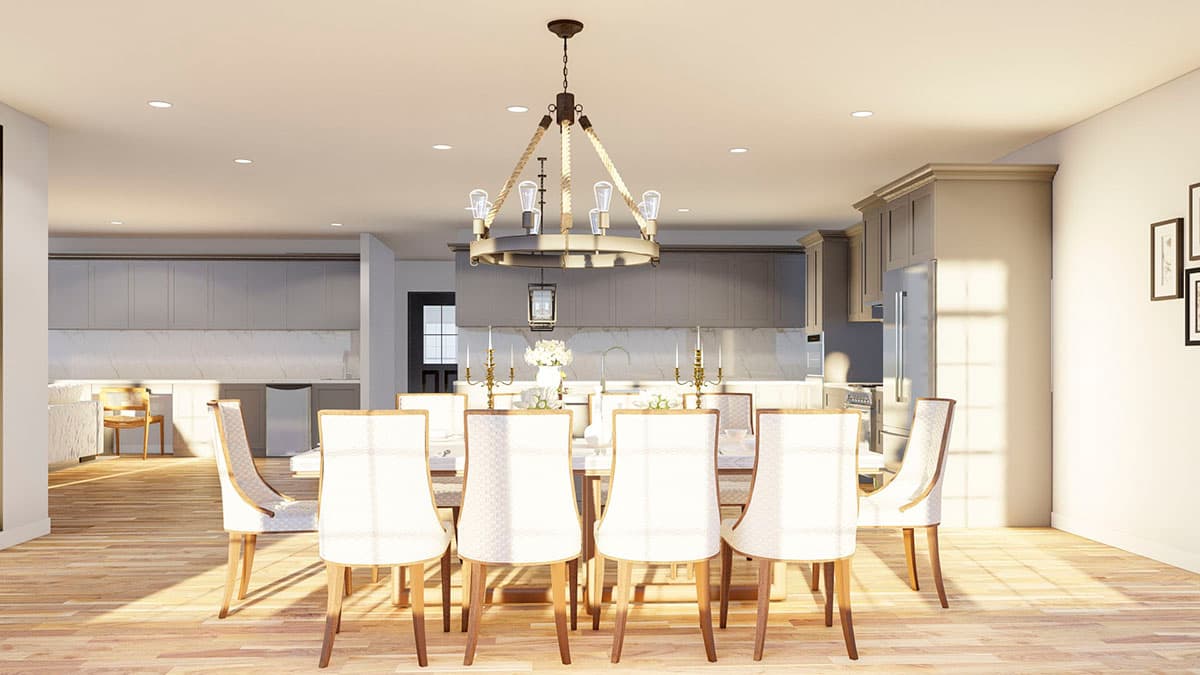 Plan 70838MK: 4-Bed Traditional Home Plan with Painted Brick Exterior and Lower Level Expansion - 3768 Sq Ft - Image #13 - Traditional, Transitional