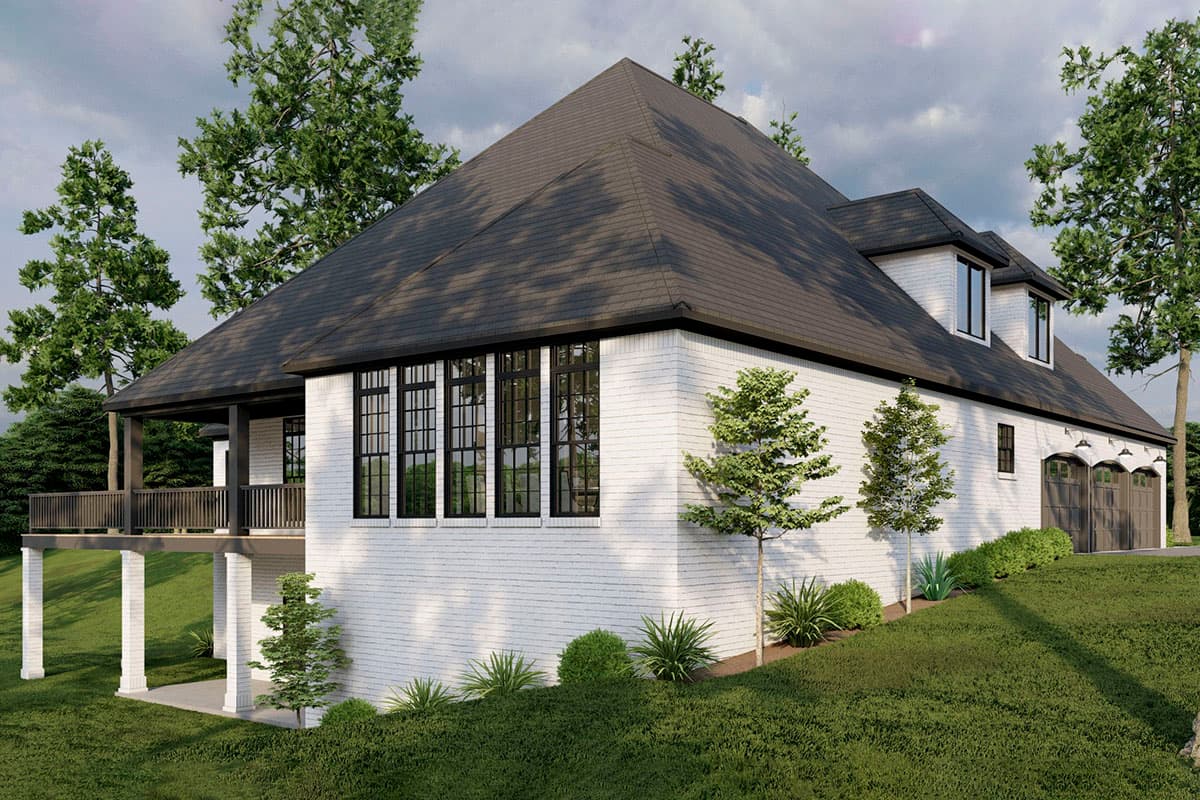 Plan 70838MK: 4-Bed Traditional Home Plan with Painted Brick Exterior and Lower Level Expansion - 3768 Sq Ft - Image #15 - Traditional, Transitional