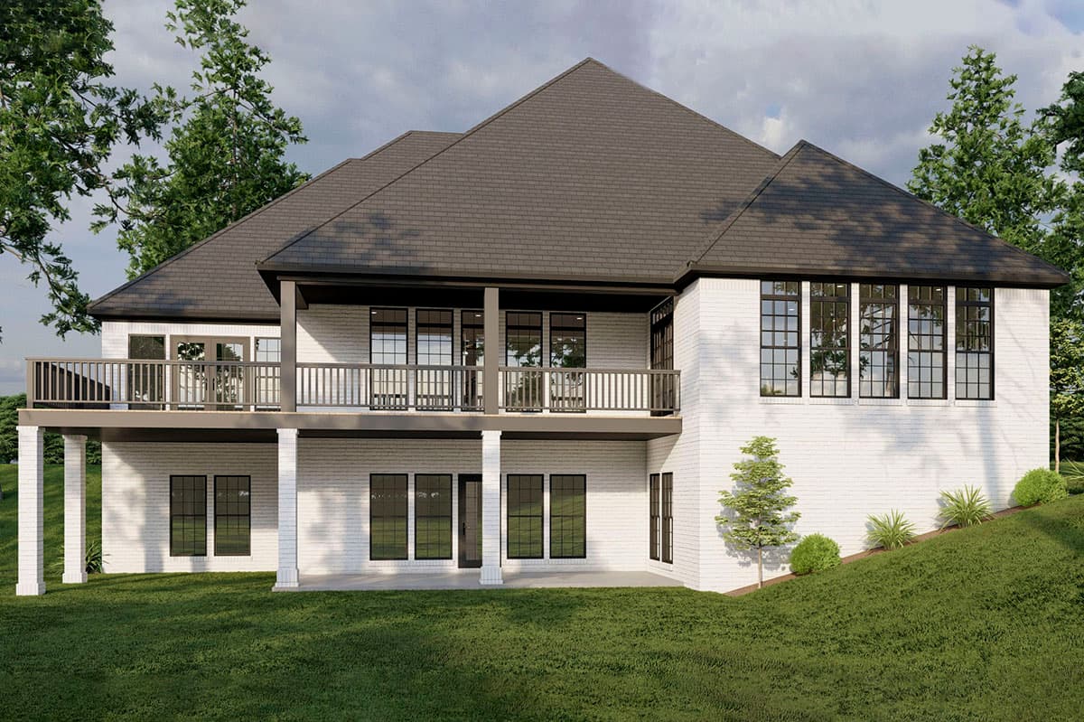 Plan 70838MK: 4-Bed Traditional Home Plan with Painted Brick Exterior and Lower Level Expansion - 3768 Sq Ft - Image #16 - Traditional, Transitional