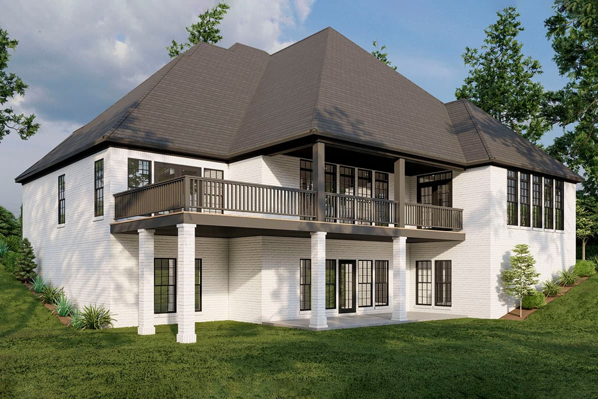 Plan 70838MK: 4-Bed Traditional Home Plan with Painted Brick Exterior and Lower Level Expansion - 3768 Sq Ft - Image #17 - Traditional, Transitional