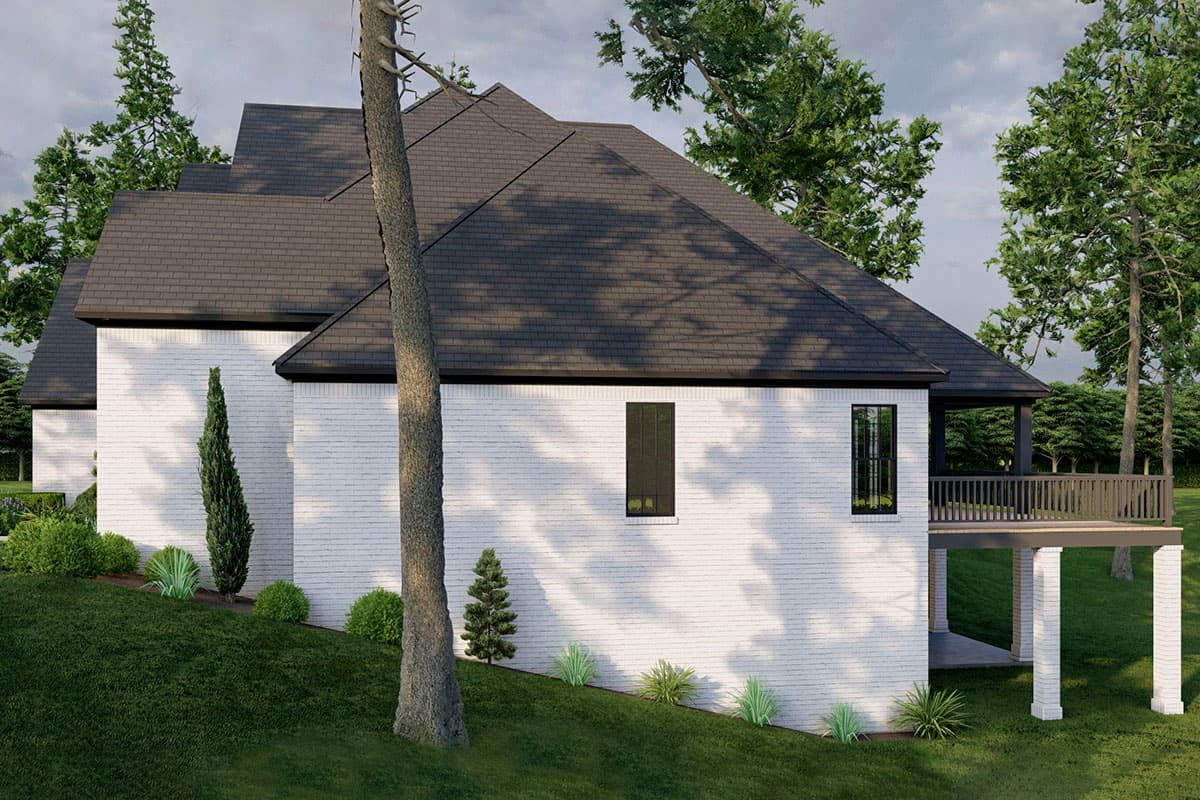 Plan 70838MK: 4-Bed Traditional Home Plan with Painted Brick Exterior and Lower Level Expansion - 3768 Sq Ft - Image #18 - Traditional, Transitional