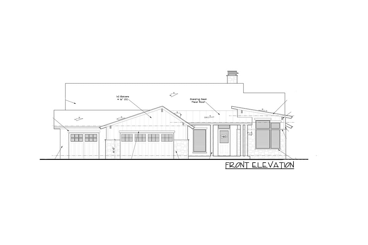Plan 95185RW: 2500 Square Foot Rustic Mountain Ranch House Plan with Lower Level Expansion - Image #18 - Mountain, New American, Ranch, Rustic