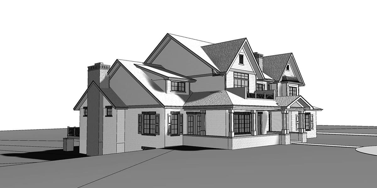 Plan 95187RW: Luxury Shingle House Plan with Spice Kitchen and In-law Suite - Image #8 - Country, Farmhouse, New American, Shingle, Traditional