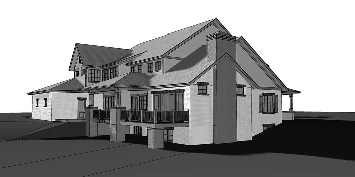 Plan 95187RW: Luxury Shingle House Plan with Spice Kitchen and In-law Suite - Image #9 - Country, Farmhouse, New American, Shingle, Traditional