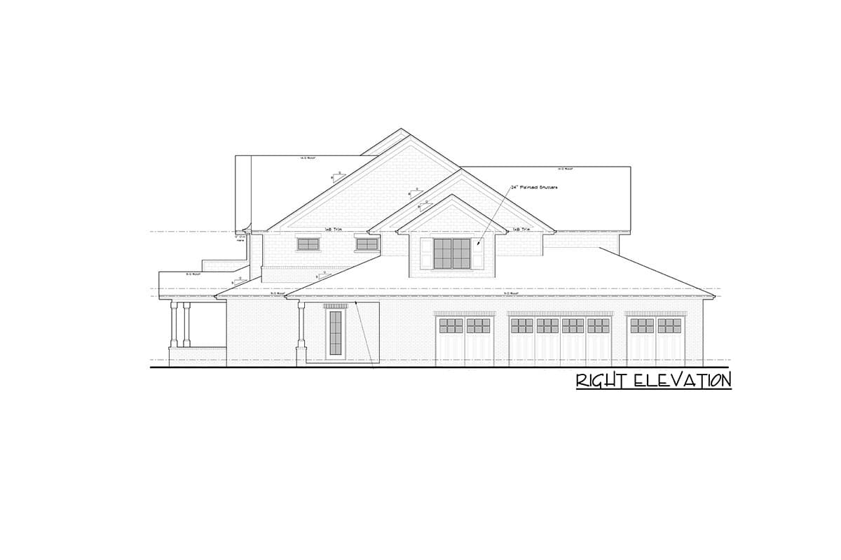 Plan 95187RW: Luxury Shingle House Plan with Spice Kitchen and In-law Suite - Image #7 - Country, Farmhouse, New American, Shingle, Traditional