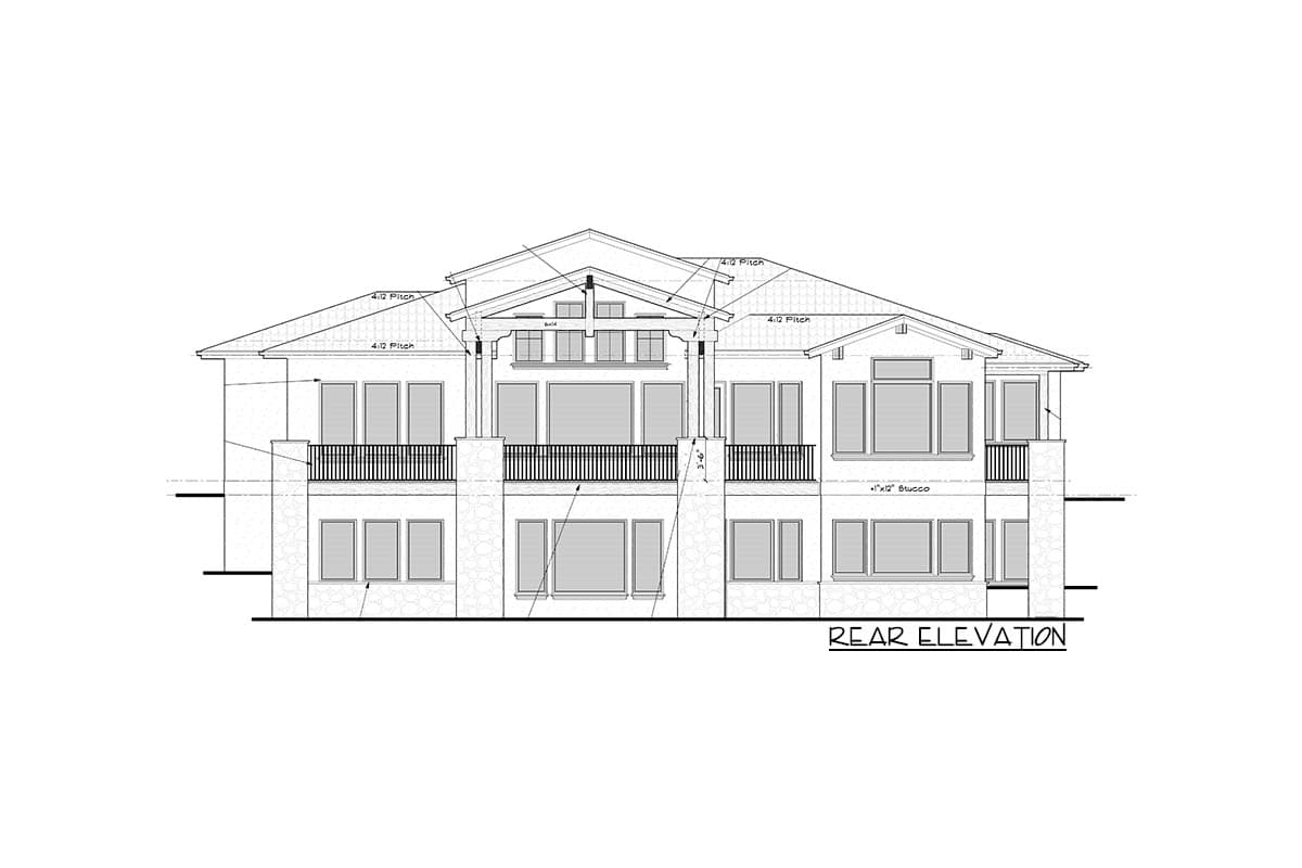 Plan 95189RW: Contemporary Tuscan-Inspired House Plan Under 2400 Square Feet with Lower Level Expansion - Image #22 - European, Mediterranean, Southwest, Transitional, Tuscan