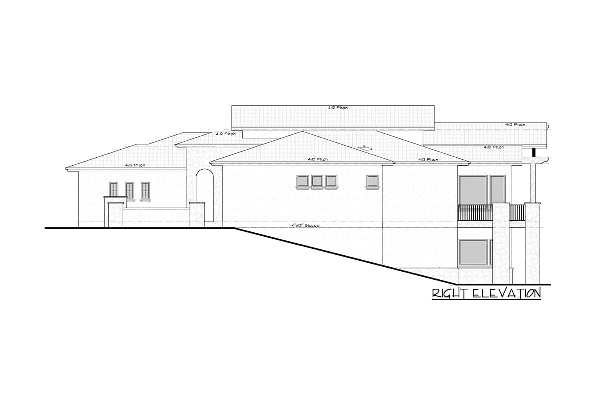 Plan 95189RW: Contemporary Tuscan-Inspired House Plan Under 2400 Square Feet with Lower Level Expansion - Image #23 - European, Mediterranean, Southwest, Transitional, Tuscan