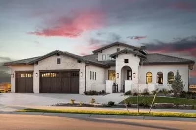 Contemporary Tuscan-Inspired House Plan Under 2400 Square Feet with Lower Level Expansion