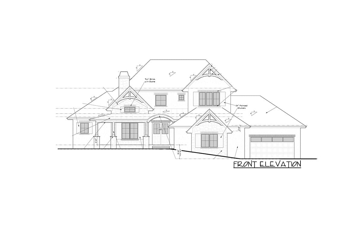 Plan 95190RW: Contemporary Country House Plan Under 3000 Square Feet with Barrel-Arched Entry - Image #16 - Craftsman, Mountain, New American, Transitional