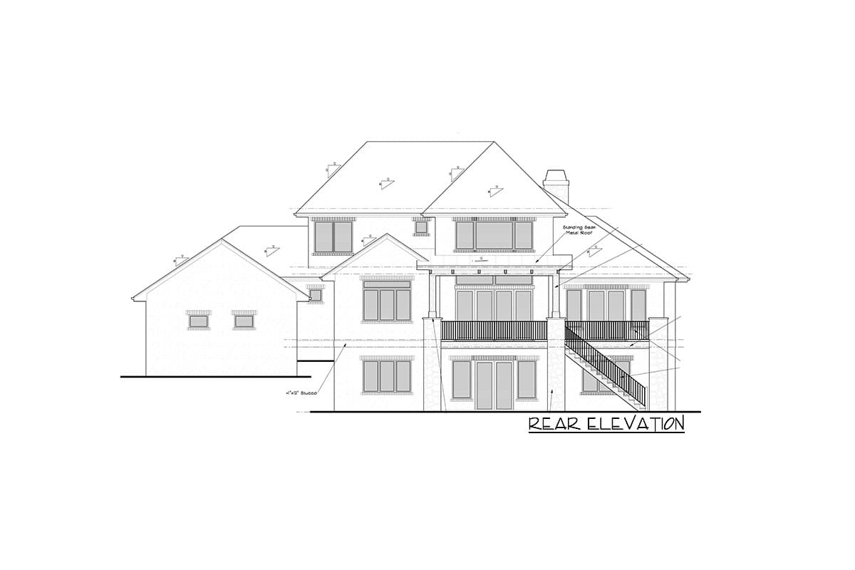 Plan 95190RW: Contemporary Country House Plan Under 3000 Square Feet with Barrel-Arched Entry - Image #18 - Craftsman, Mountain, New American, Transitional