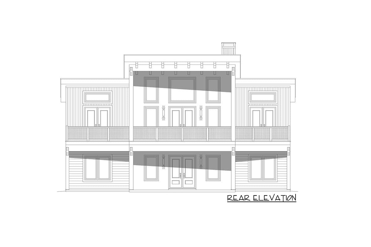 Plan 680052VR: Contemporary Mountain Home Plan Under 2100 Square Feet with Dramatic Covered Entry - Image #10 - Contemporary, Mid Century Modern, Mountain, Rustic