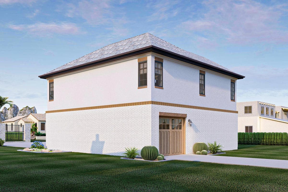 Plan 623173DJ: 1100 Square Foot Carriage House Plan with a Mediterranean Vibe  - Image #6 - Carriage, Coastal, European, Mediterranean