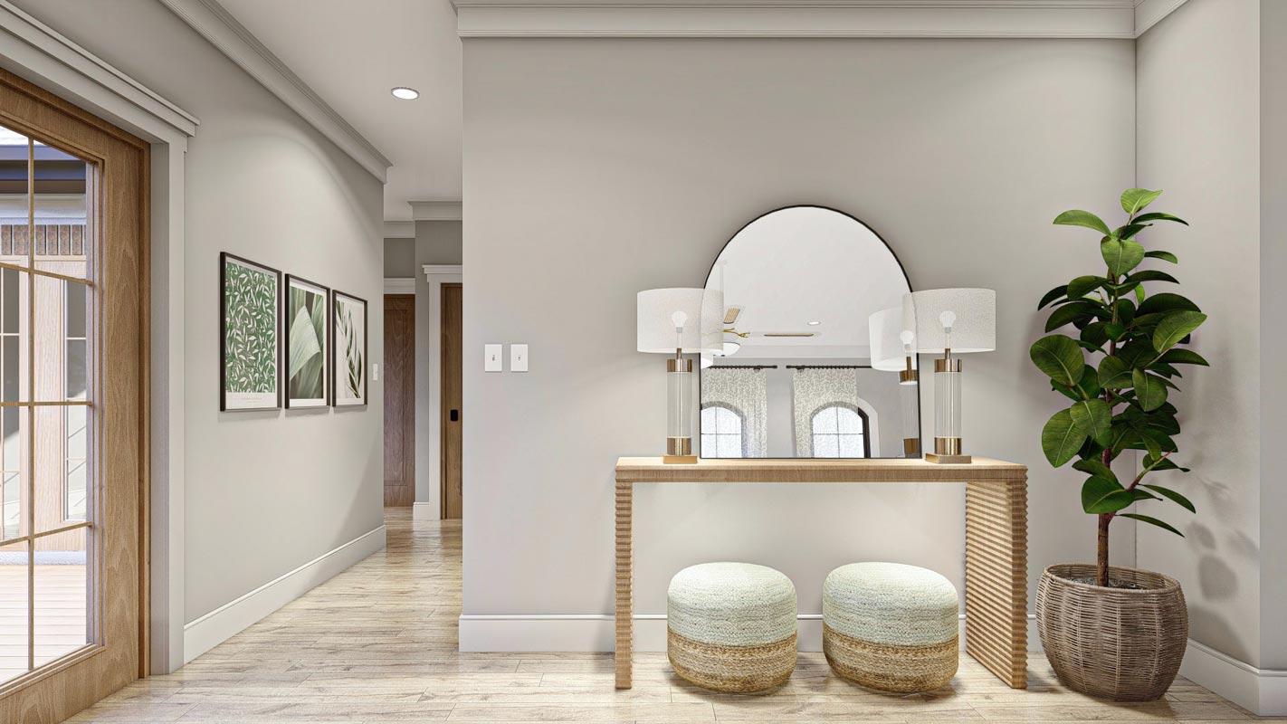 Plan 623173DJ: 1100 Square Foot Carriage House Plan with a Mediterranean Vibe  - Image #9 - Carriage, Coastal, European, Mediterranean