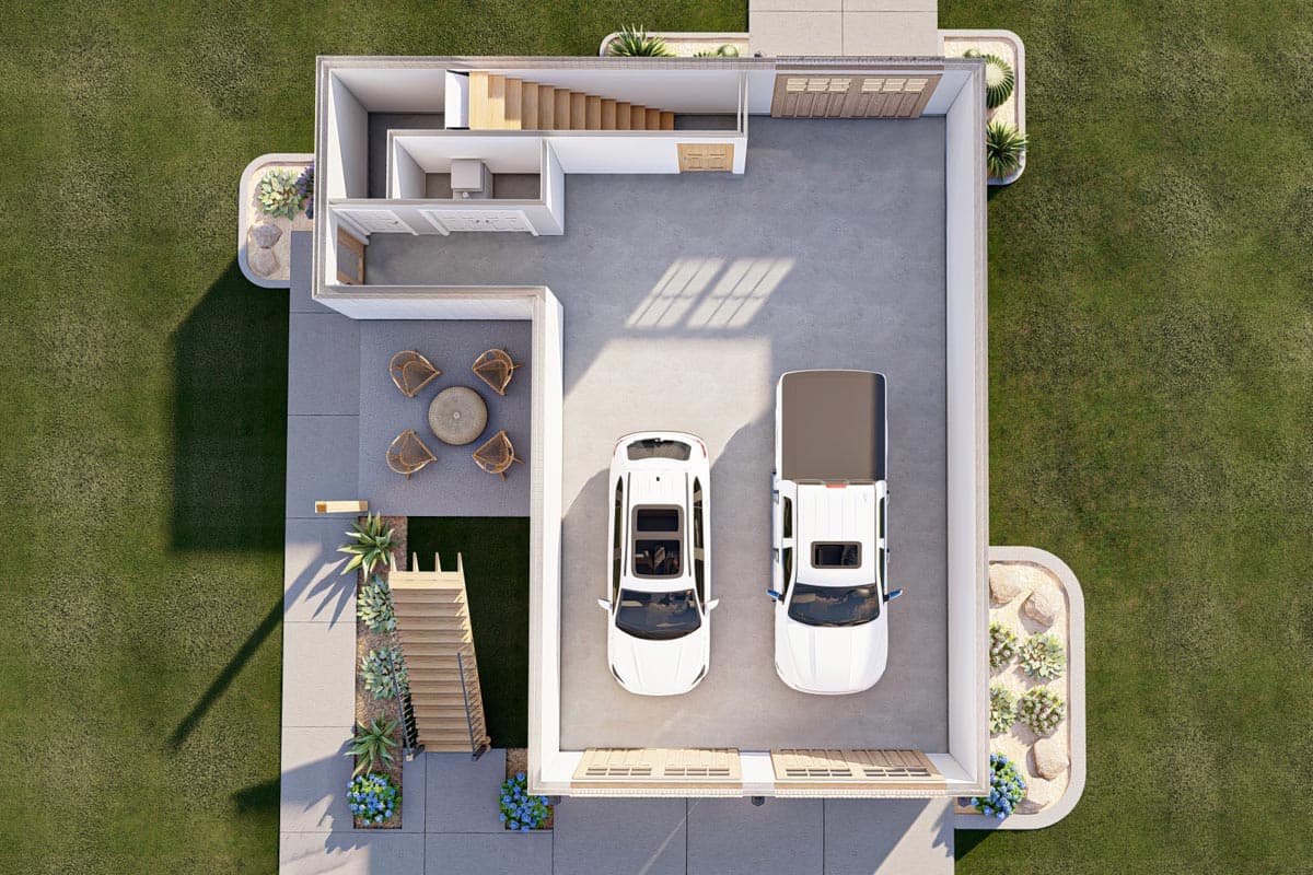 Plan 623173DJ: 1100 Square Foot Carriage House Plan with a Mediterranean Vibe  - Image #16 - Carriage, Coastal, European, Mediterranean