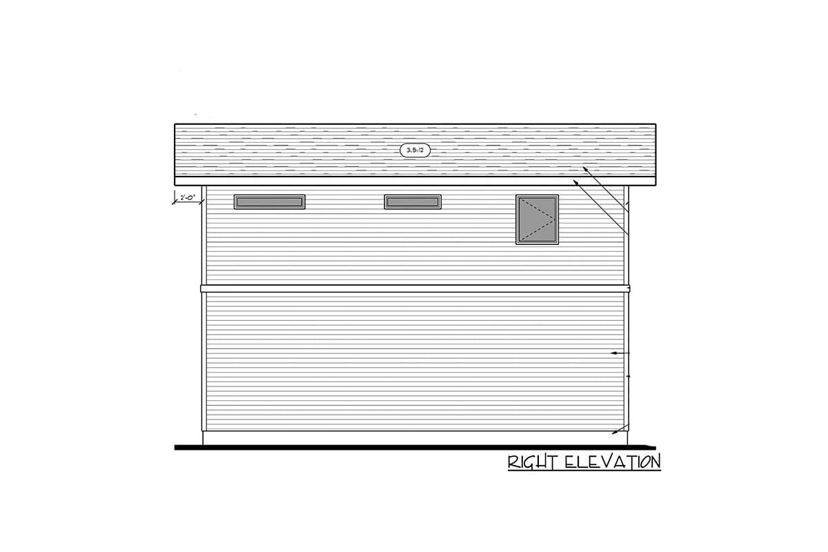 Plan 81802AB: New American Carriage House Plan Under 1600 Square Feet with 2 Beds and 2-Car Garage - Image #5 - Craftsman, New American
