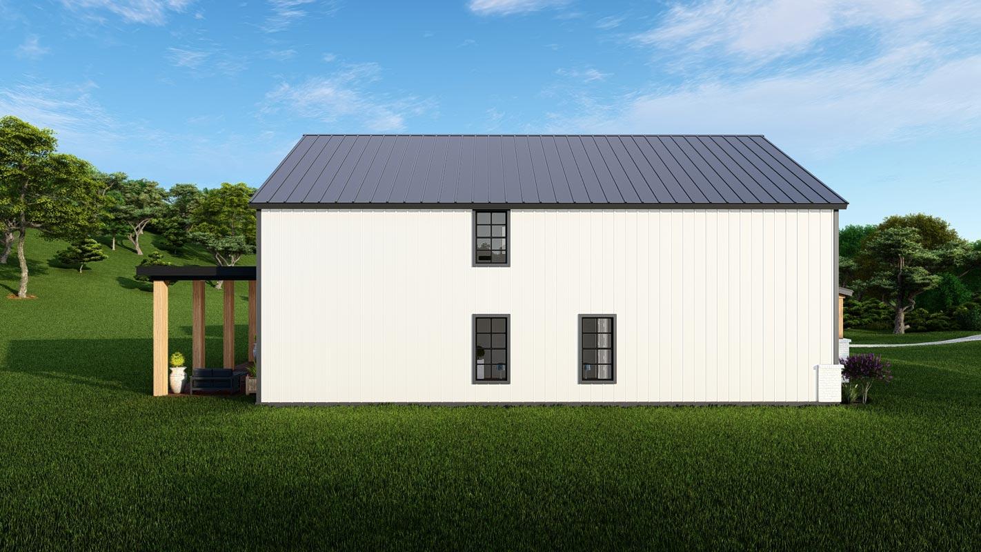 Plan 25430TF: Transitional Farmhouse Plan with Vaulted Living / Dining Area and Loft - 3551 Sq Ft - Image #9 - Barndominium, Contemporary, Country, Modern Farmhouse, New American, Rustic, Transitional