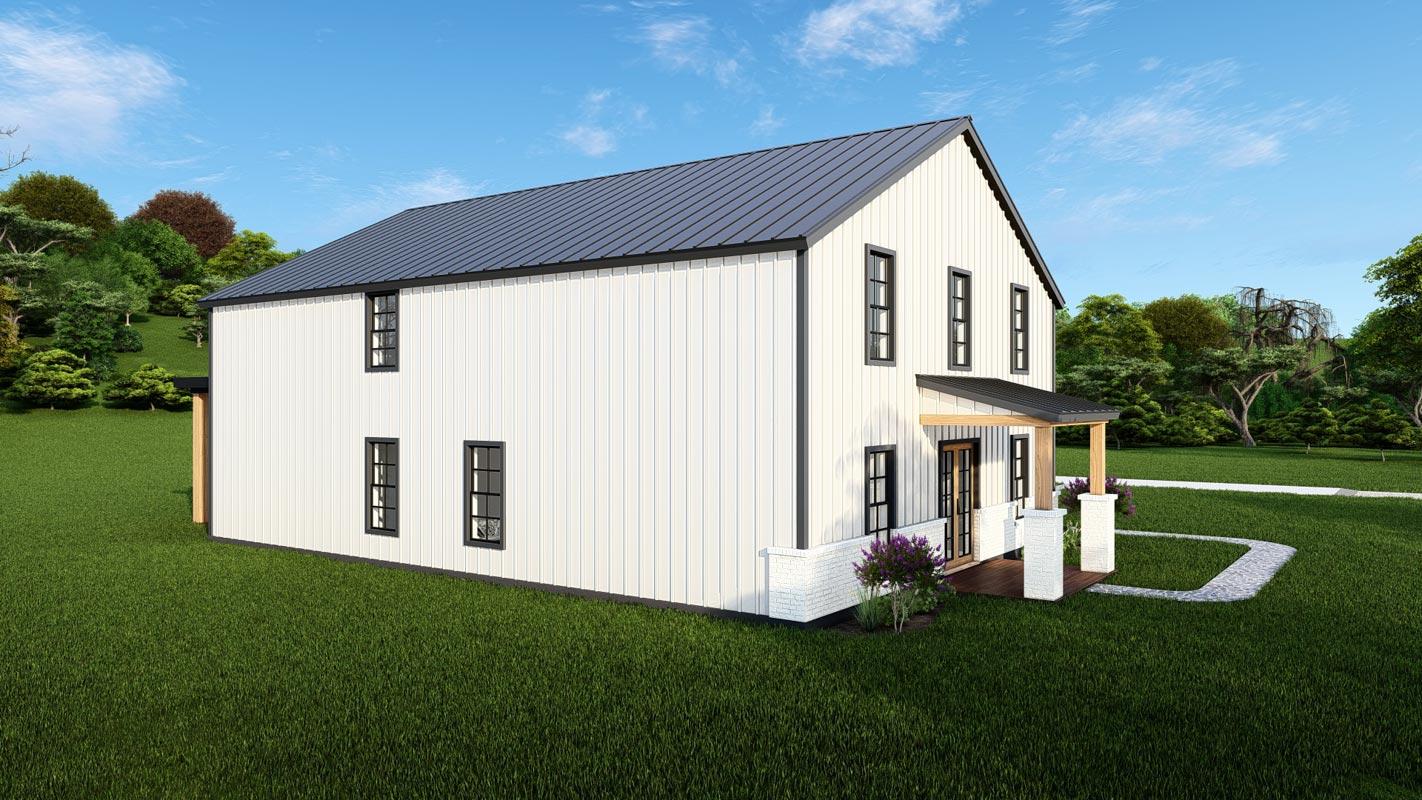 Plan 25430TF: Transitional Farmhouse Plan with Vaulted Living / Dining Area and Loft - 3551 Sq Ft - Image #10 - Barndominium, Contemporary, Country, Modern Farmhouse, New American, Rustic, Transitional