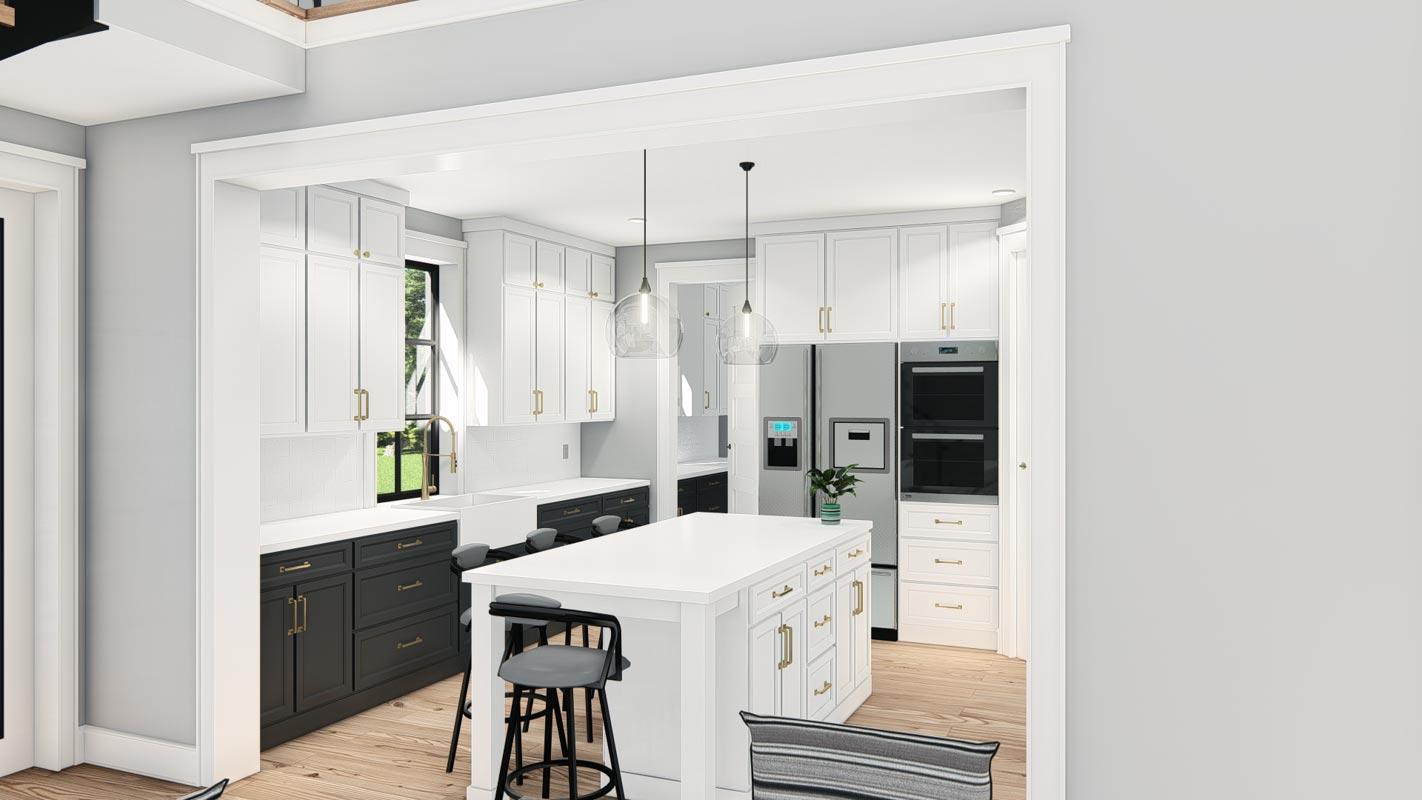 Plan 25430TF: Transitional Farmhouse Plan with Vaulted Living / Dining Area and Loft - 3551 Sq Ft - Image #20 - Barndominium, Contemporary, Country, Modern Farmhouse, New American, Rustic, Transitional