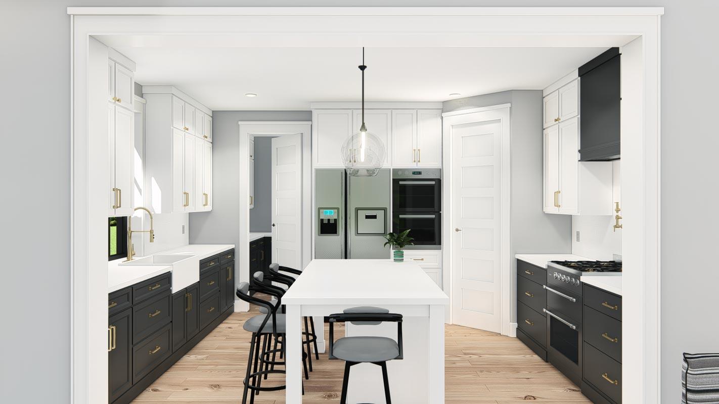 Plan 25430TF: Transitional Farmhouse Plan with Vaulted Living / Dining Area and Loft - 3551 Sq Ft - Image #21 - Barndominium, Contemporary, Country, Modern Farmhouse, New American, Rustic, Transitional
