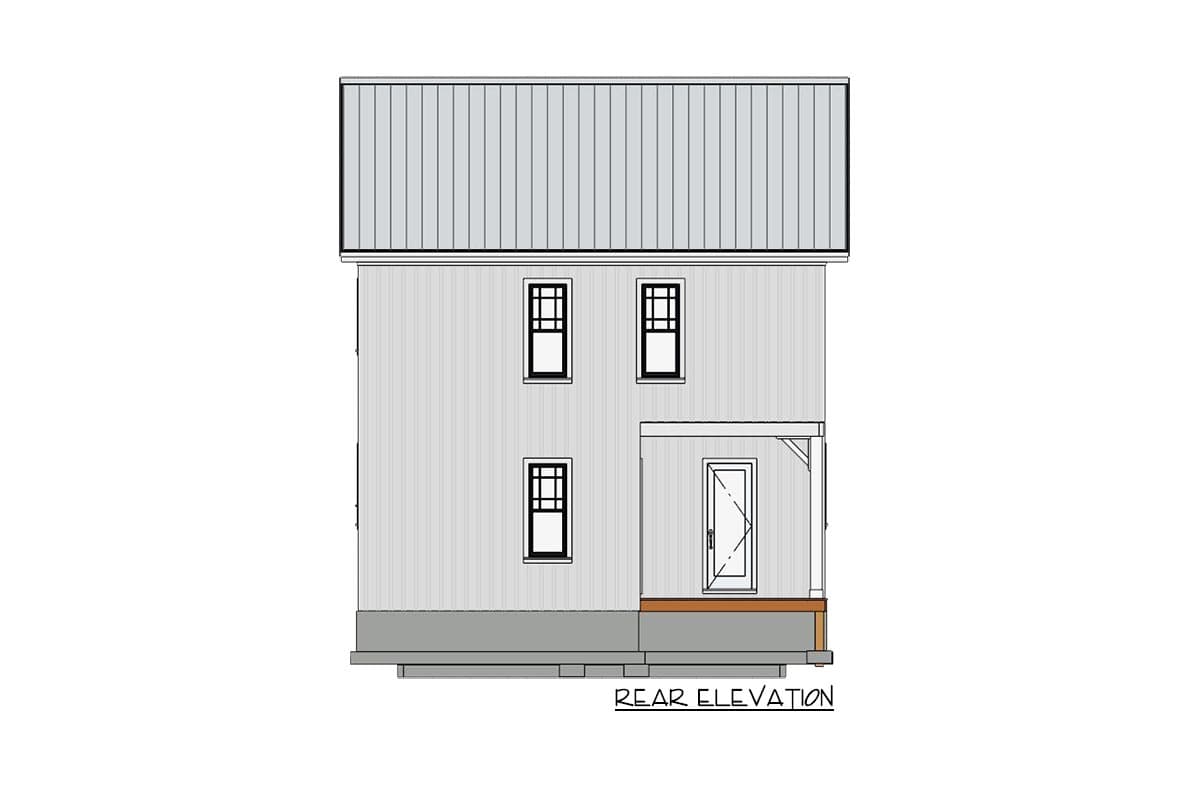 Plan 430833SNG: 900 Square Foot Country-Inspired House Plan with Carport Option - Image #15 - Cottage, Country, Traditional, Vacation