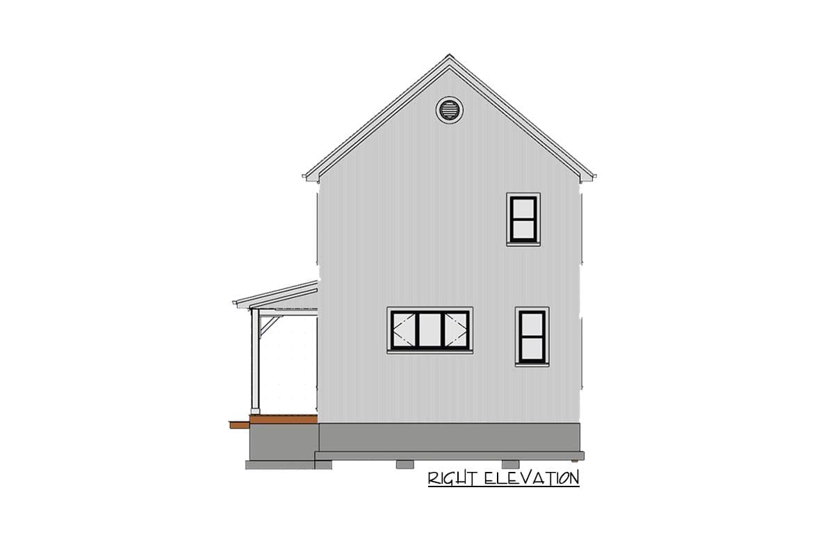 Plan 430833SNG: 900 Square Foot Country-Inspired House Plan with Carport Option - Image #16 - Cottage, Country, Traditional, Vacation