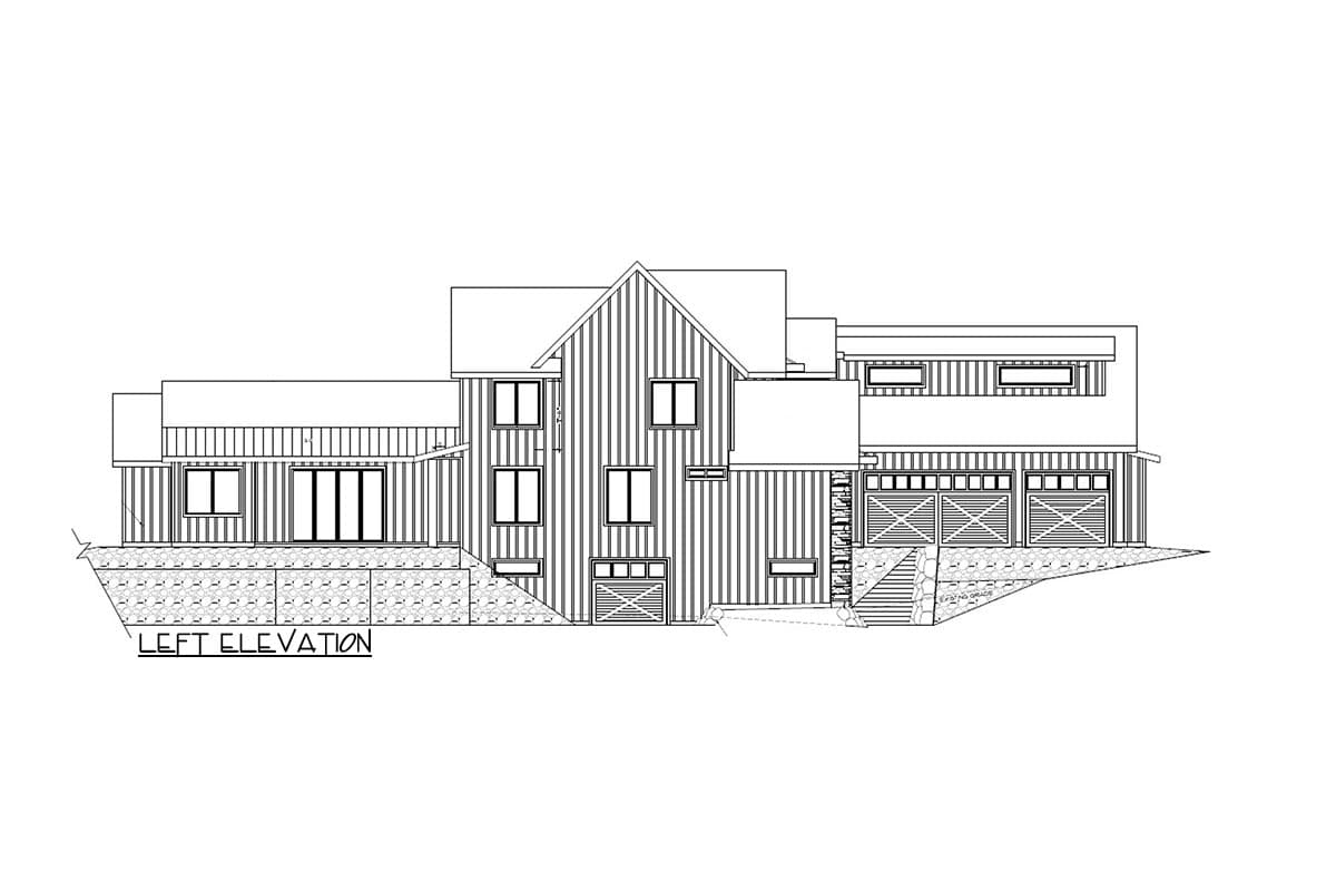 Plan 85368MS: 4100 Square Foot Modern Farmhouse Plan with 2-Story Great Room - Image #9 - Country, Craftsman, Modern Farmhouse, New American, Northwest